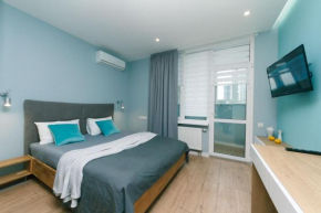 Happy apartment, warmth, comfort, turquoise